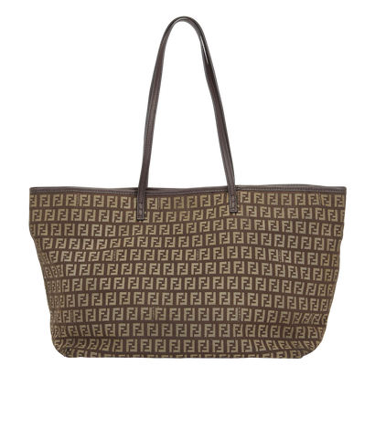 Zucca Tote Bag, &pound;290, Handbags, Brown, Canvas, Front view